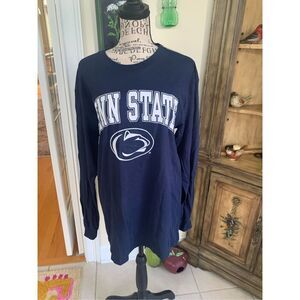 NWT Fanatics Navy Penn State Nittany Lions Heritage Long Sleeve Tee